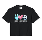 Soccer Lover Soccer Player Game Day Peace Hoodie - Novelty Apparel Unisex