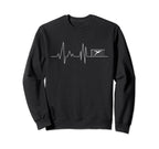 Heartbeat Goalkeeper Goalie Soccer Sweatshirt - Trendy Graphic Unisex