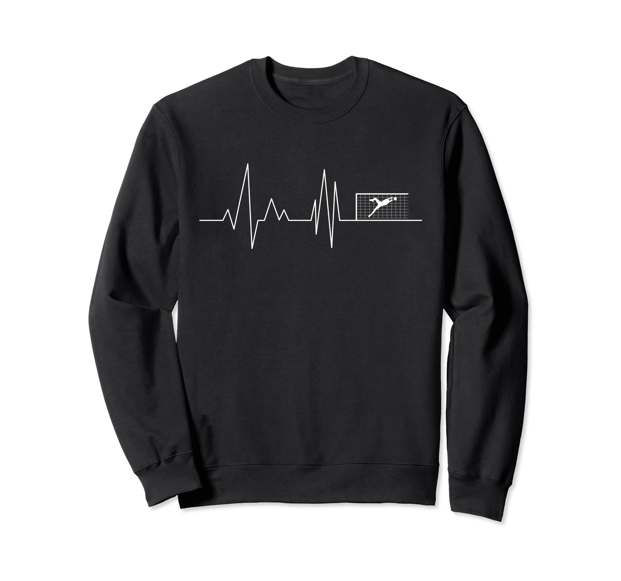 Heartbeat Goalkeeper Goalie Soccer Sweatshirt - Trendy Graphic Unisex