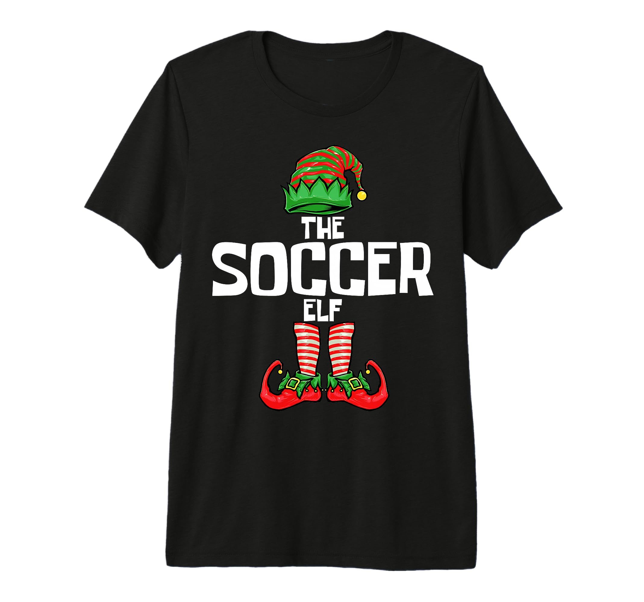 Soccer Elf Matching Family Tri T-Shirt - Casual Everyday Wear Men Women