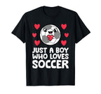 Just Who Loves Soccer T-Shirt - Novelty Apparel Unisex