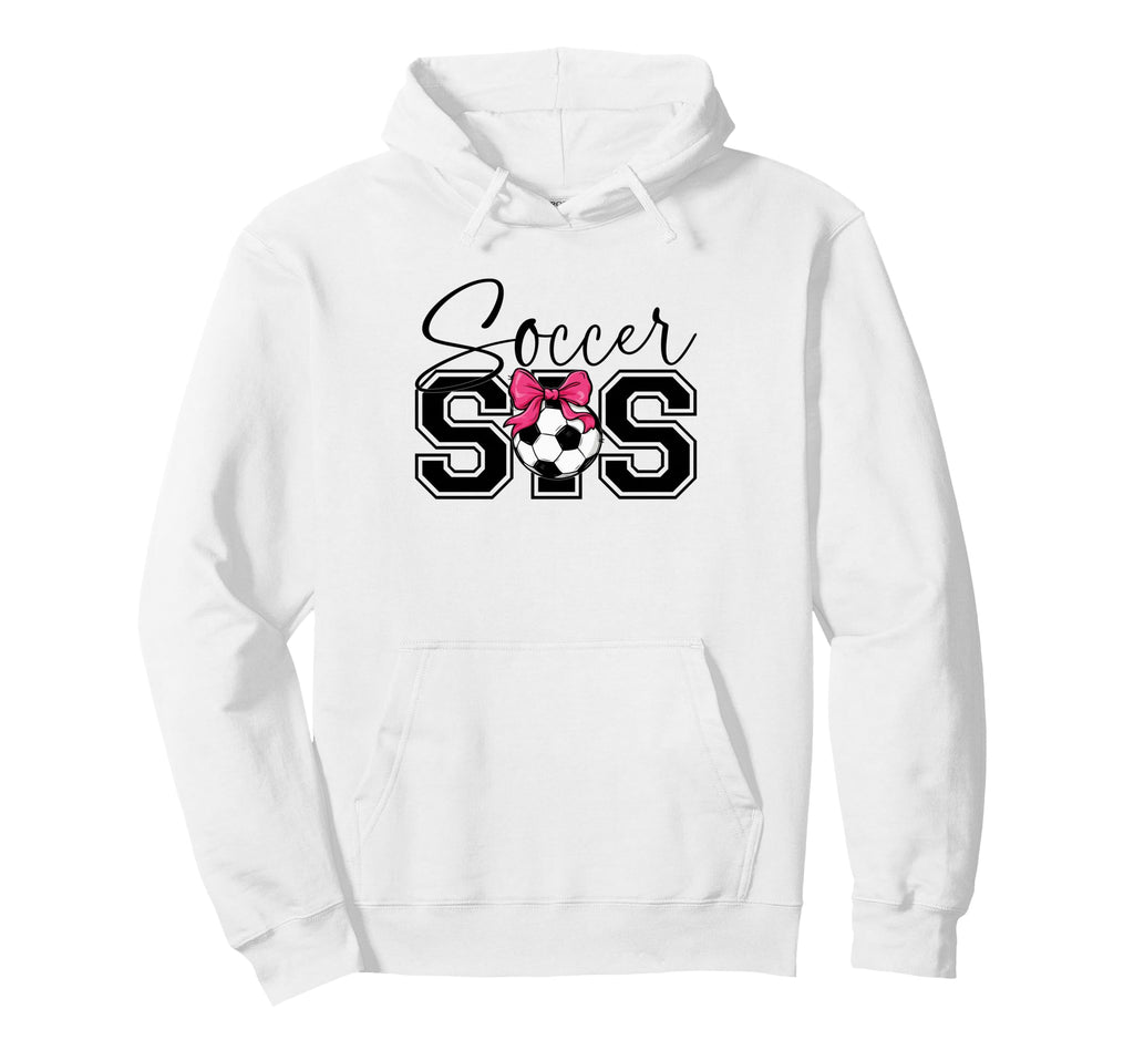 Soccer Sister Heart Big Sister Hoodie - Fun Novelty Design Men Women