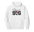 Soccer Sister Heart Big Sister Hoodie - Fun Novelty Design Men Women