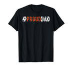 Proud Dad Soccer Basketball Dad T-Shirt - Minimalist Print for Adults