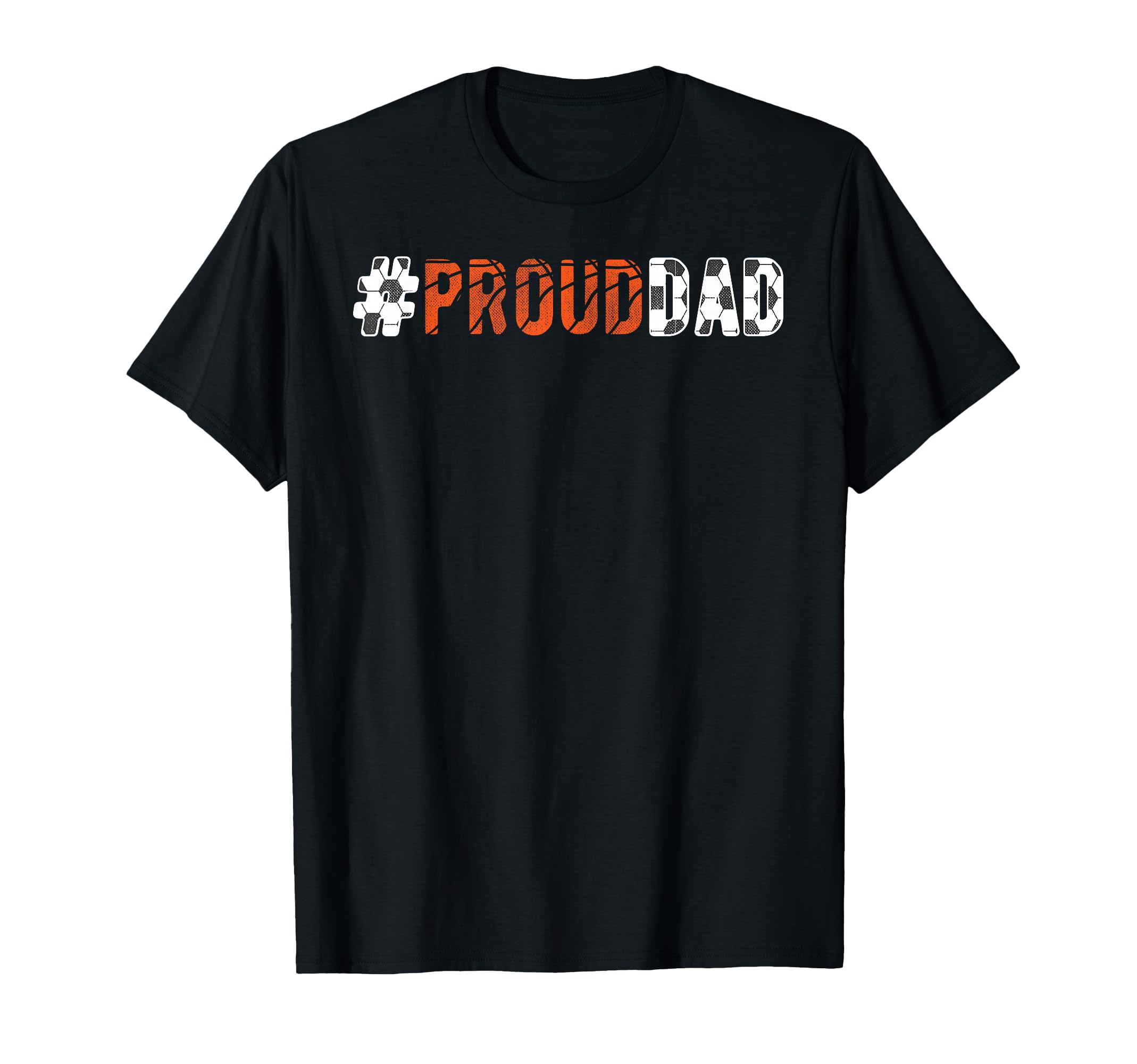 Proud Dad Soccer Basketball Dad T-Shirt - Minimalist Print for Adults