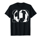 10Th Birthday Soccer Player Football 10 T-Shirt - Streetwear Style Unisex