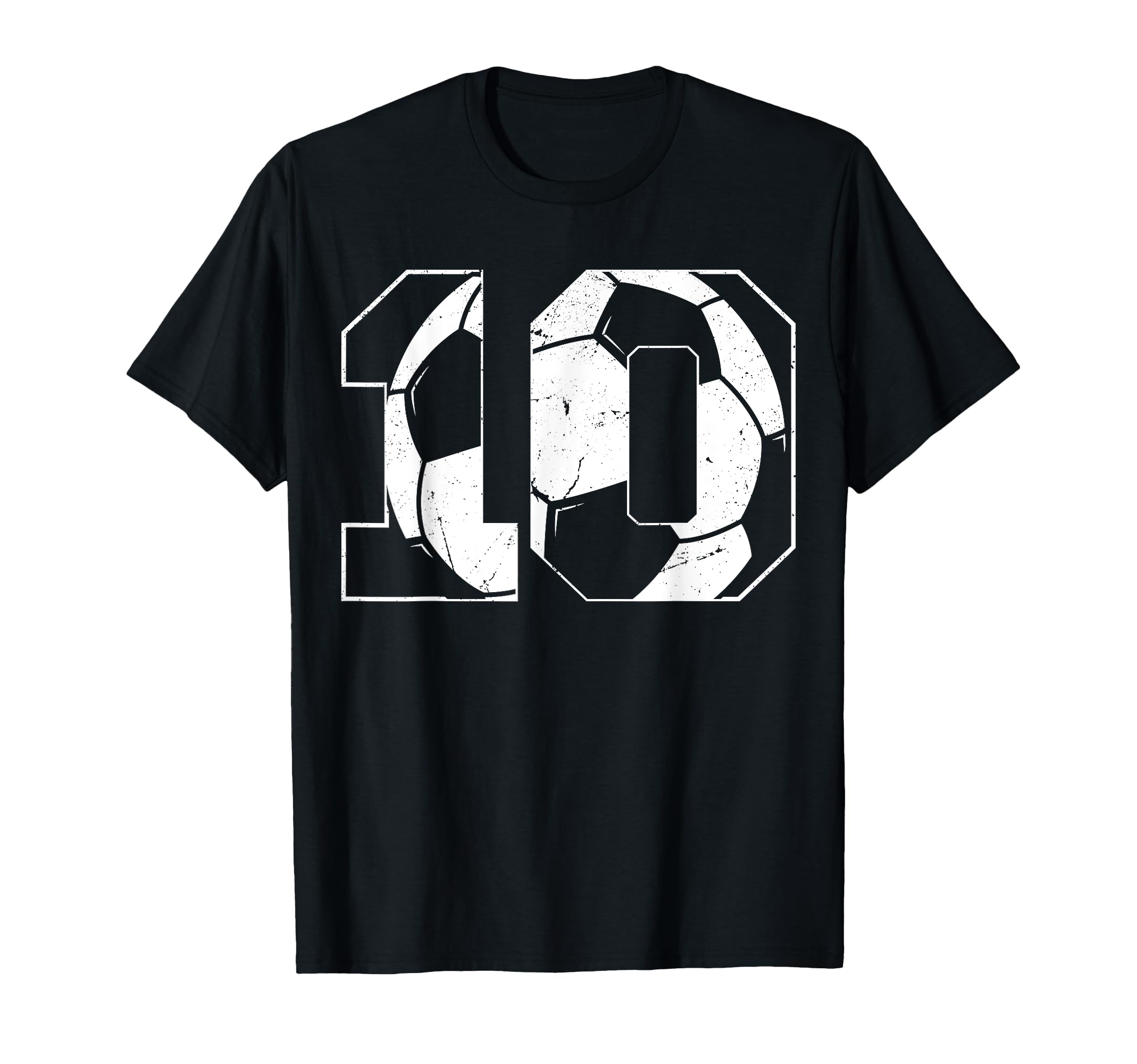 10Th Birthday Soccer Player Football 10 T-Shirt - Streetwear Style Unisex
