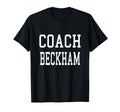 Coach Beckham Custom Football Soccer T-Shirt - Graphic Print Unisex