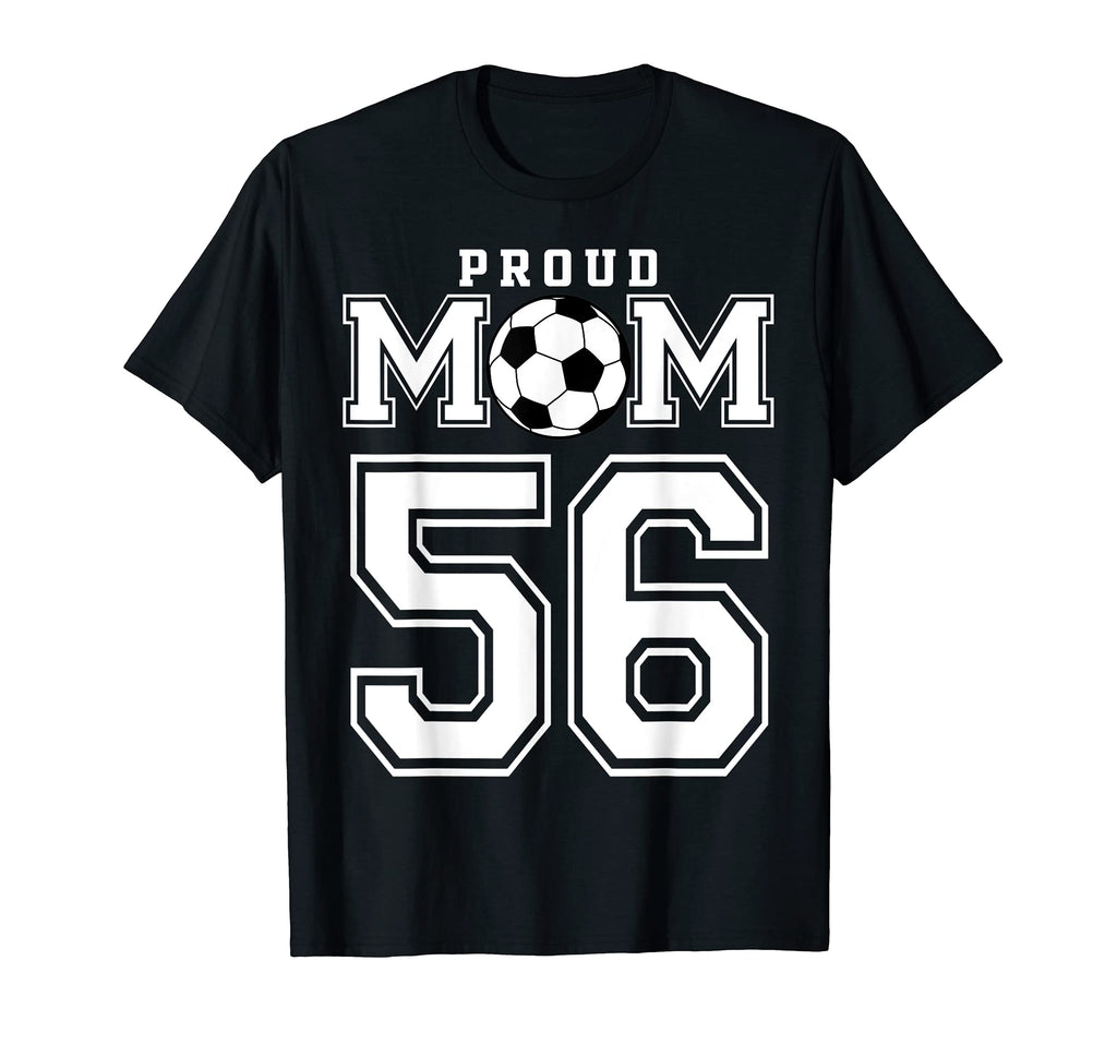 Number 56 Custom Proud Soccer Futbol T-Shirt - Unique Graphic Men Women