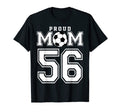 Number 56 Custom Proud Soccer Futbol T-Shirt - Unique Graphic Men Women