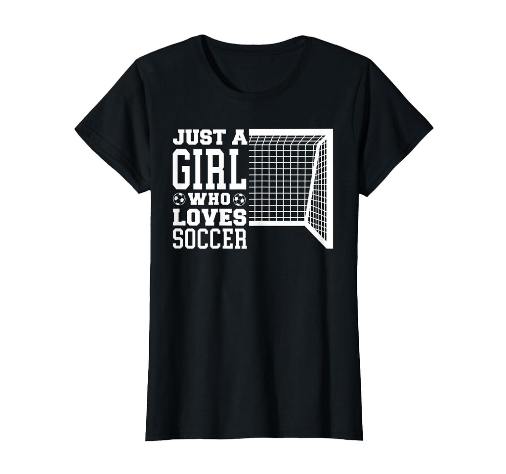 Funny Just Who Loves Soccer T-Shirt - Custom Art Print Unisex