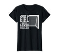 Funny Just Who Loves Soccer T-Shirt - Custom Art Print Unisex