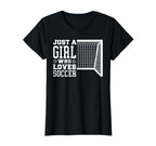 Funny Just Who Loves Soccer T-Shirt - Custom Art Print Unisex
