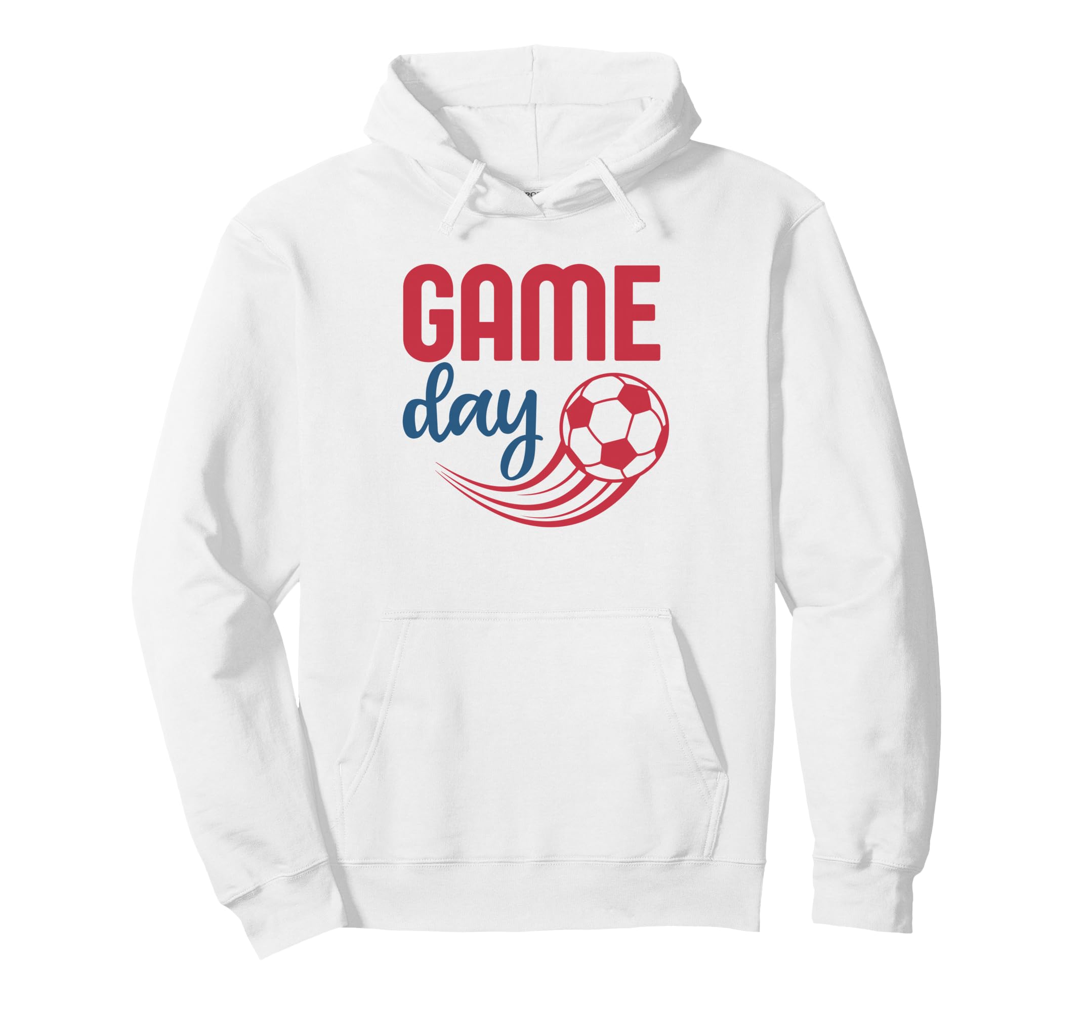 Game Day Soccer Fan Soccer Game Hoodie - Graphic Print for Adults