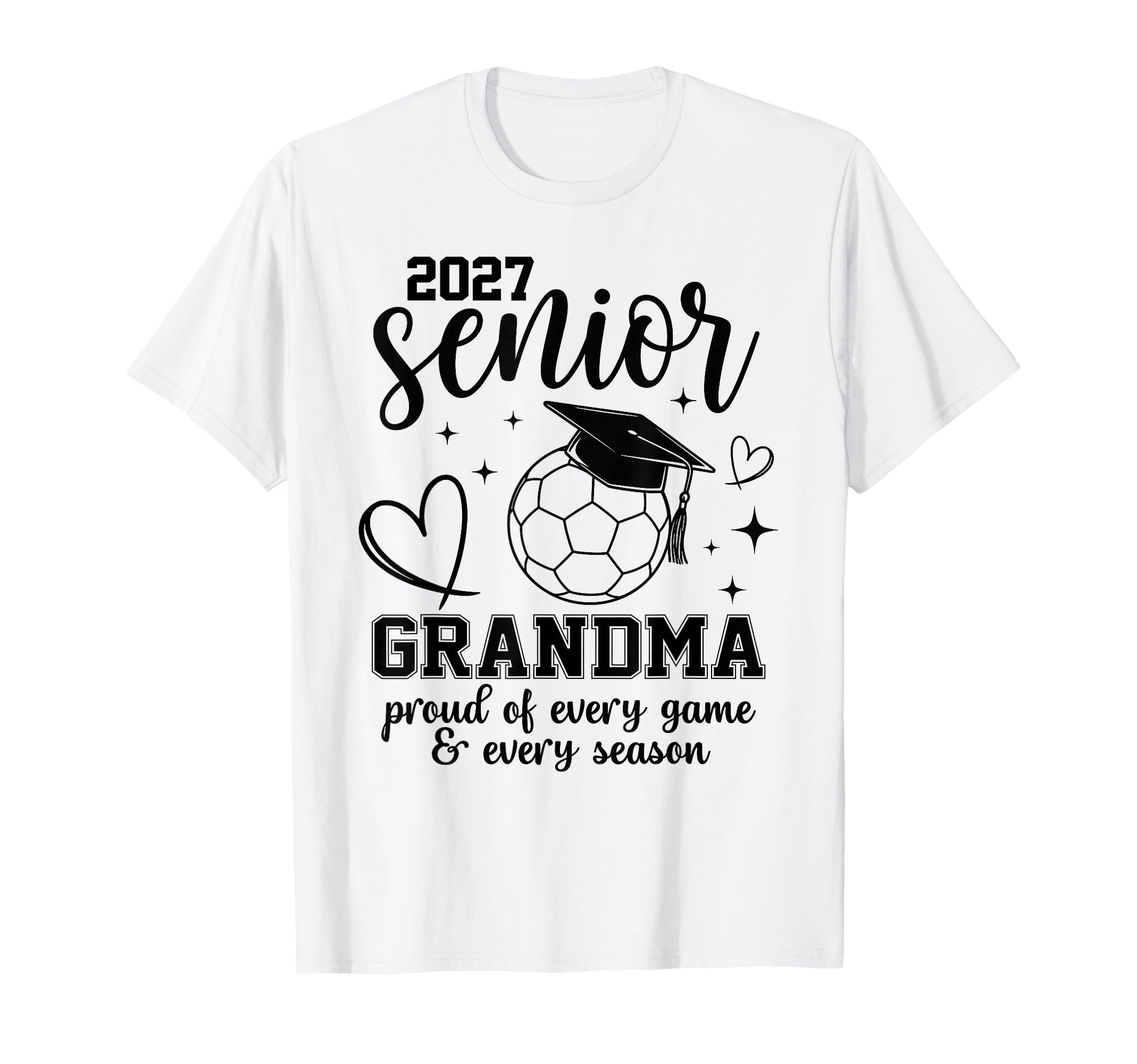 2027 Senior Soccer Grandma Proud T-Shirt - Aesthetic Graphic Men Women