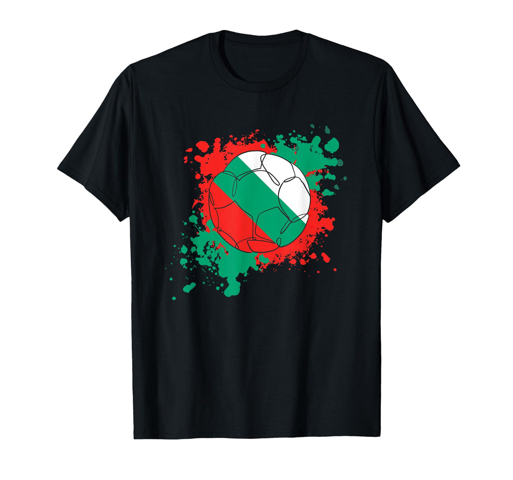 Soccer Ball Flag Bulgaria T-Shirt - Graphic Print Unisex