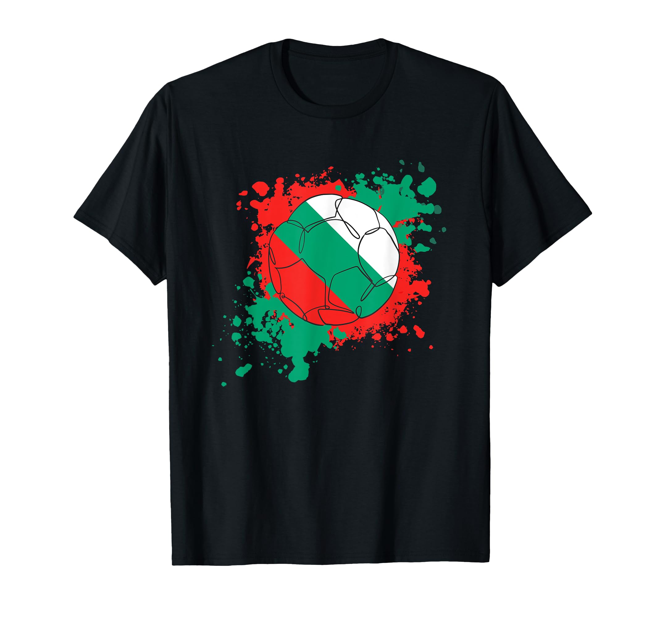 Soccer Ball Flag Bulgaria T-Shirt - Graphic Print Unisex