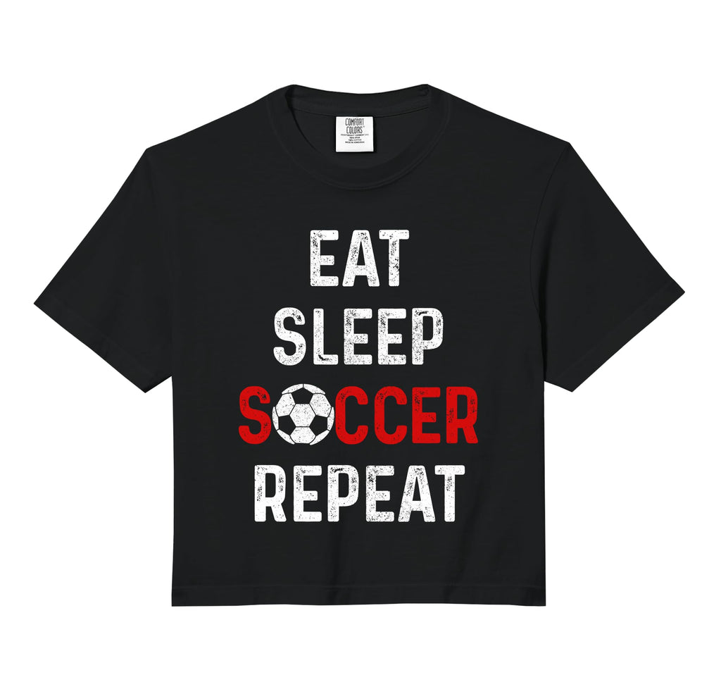 Eat Sleep Soccer Repeat Soccer Player T-Shirt - Custom Art Print Men Women