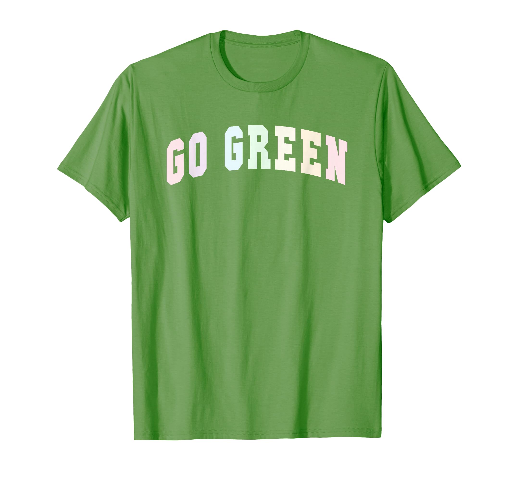 Go Green Team Matching War Game Day T-Shirt - Novelty Apparel Men Women