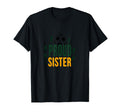 Proud Soccer Sister Sporty Family T-Shirt - Fun Novelty Design for Adults