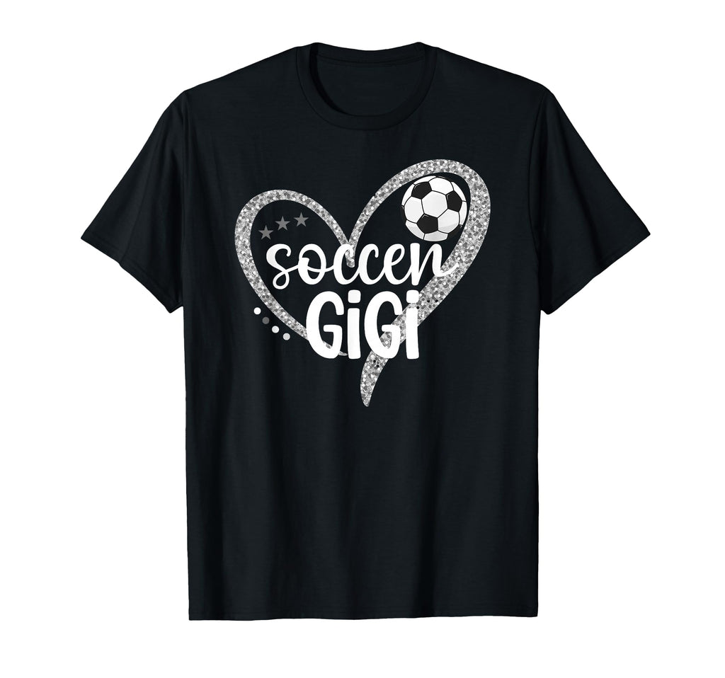 Soccer Gigi Heart Grandma Gigi Soccer T-Shirt - Unique Graphic for Adults