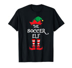 Funny Soccer Elf Matching Family Outfit T-Shirt - Unique Graphic Unisex