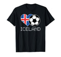 Iceland Soccer Icelander Flag Love T-Shirt - Fun Novelty Design for Adults