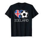 Iceland Soccer Icelander Flag Love T-Shirt - Fun Novelty Design for Adults