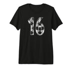 Soccer Number 16 Favorite Player 16 T-Shirt - Streetwear Style Men Women