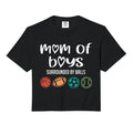 Mom Surrounded Balls Distressed Comfort T-Shirt - Unique Graphic Unisex