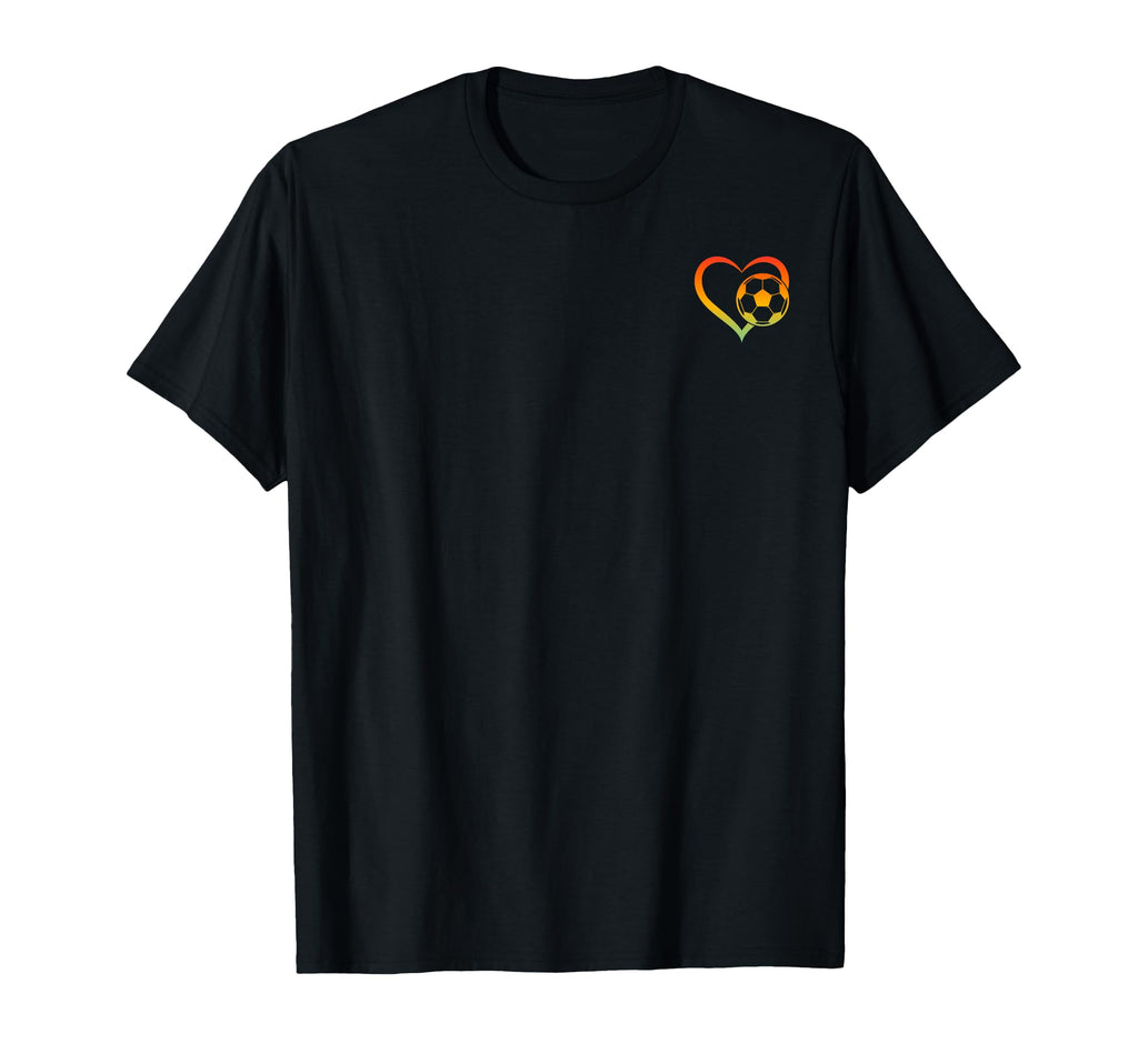 Soccer Player Soccer Heart Soccer Ball T-Shirt - Custom Art Print Unisex