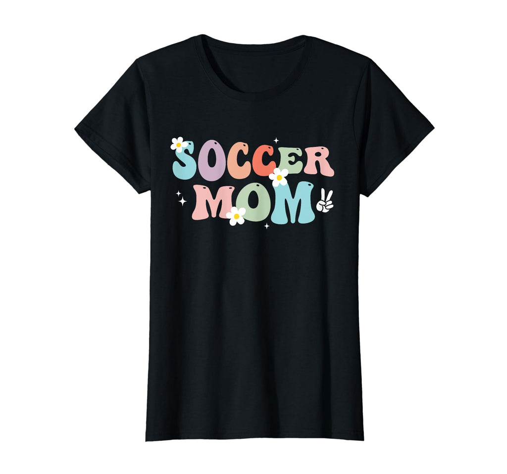 Groovy Soccer Mom Soccer Mama Mom T-Shirt - Aesthetic Graphic Men Women
