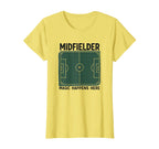 Midfielder Magic Happens Here Soccer T-Shirt - Trendy Graphic Men Women