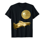 Golden Soccer Ball Golden Boot Soccer T-Shirt - Graphic Print Unisex