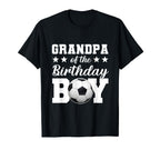 Grandpa Birthday Soccer Birthday Family T-Shirt - Graphic Print Unisex