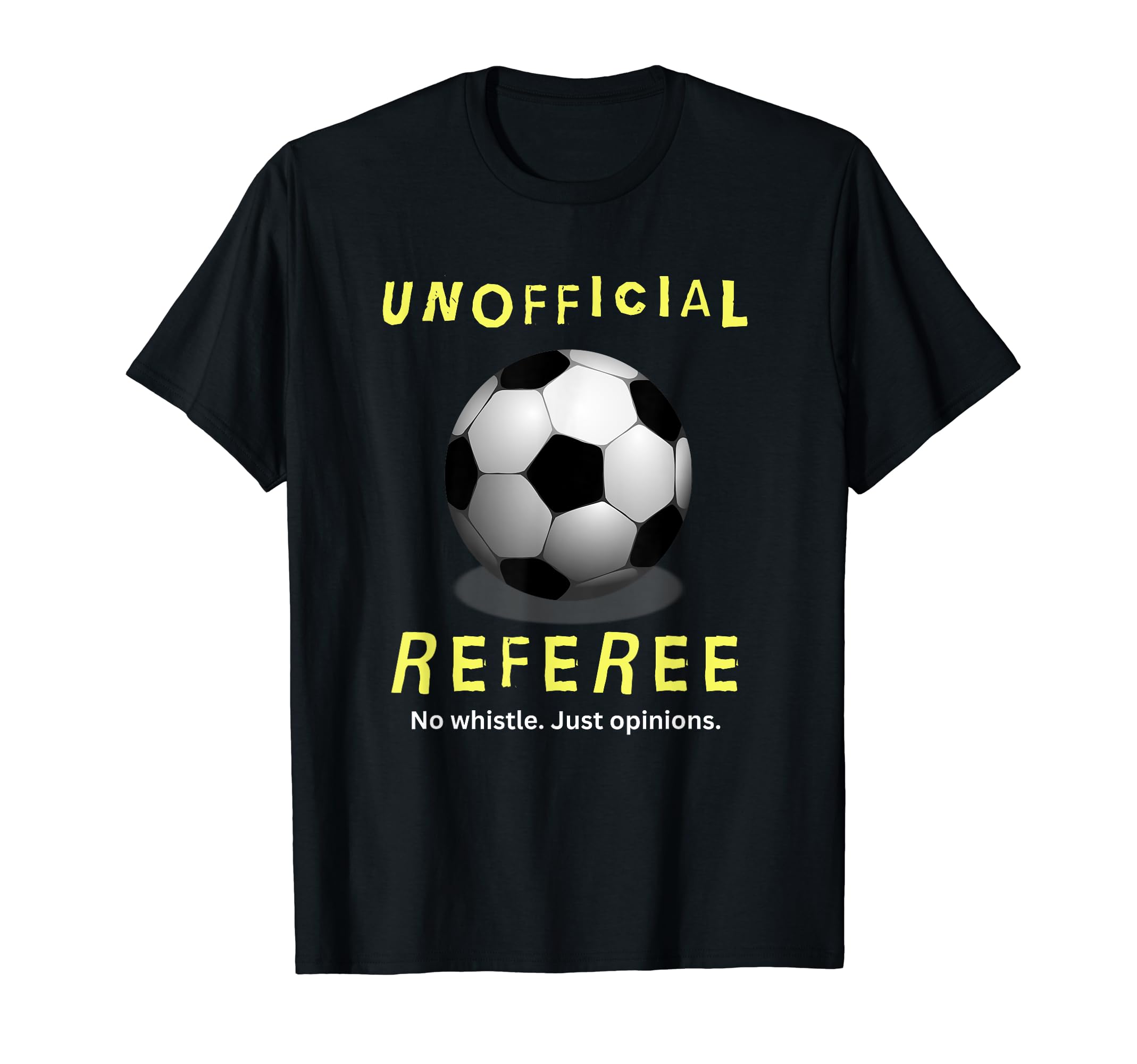 Unofficial Referee Gift Soccer Dad T-Shirt - Aesthetic Graphic for Adults