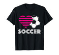 Soccer Heart Love Heartbeat Outfit T-Shirt - Aesthetic Graphic Men Women