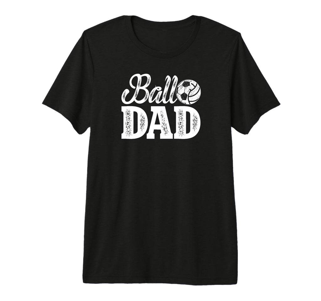 Mens Ball Dad Soccer Volleyball Dad T-Shirt - Unique Graphic for Adults