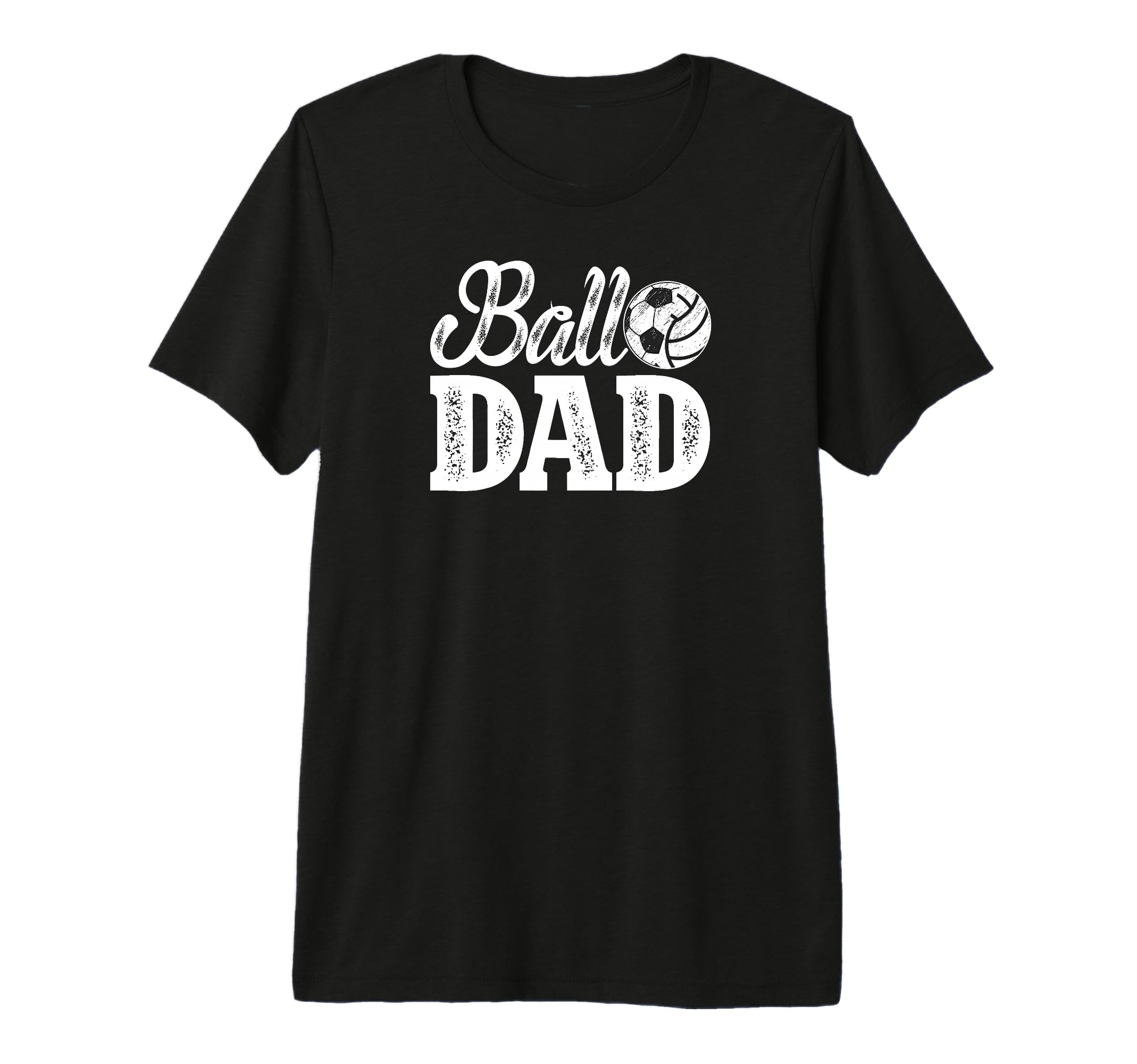 Mens Ball Dad Soccer Volleyball Dad T-Shirt - Unique Graphic for Adults
