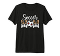 Soccer Mom Soccer Player Mama Leopard T-Shirt - Aesthetic Graphic Unisex