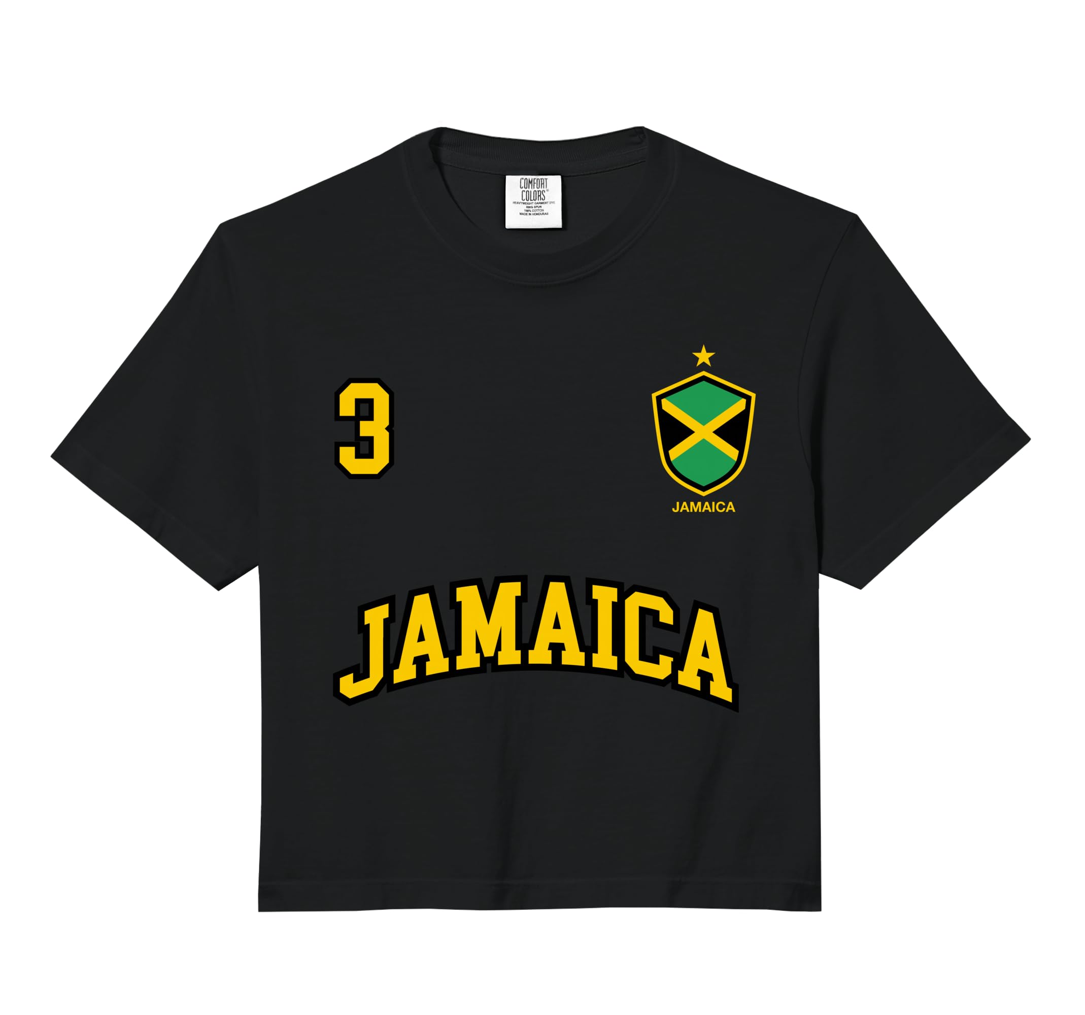 Jamaica Number 3 Soccer Team Sports Hoodie - Aesthetic Graphic Men Women