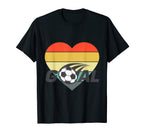 Soccer And Heart T-Shirt - Trendy Graphic Unisex