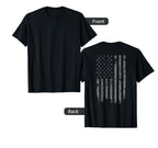 Distressed American Flag T-Shirt - Custom Art Print for Adults