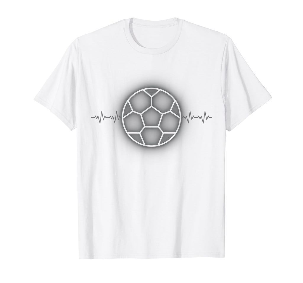 Heartbeat Soccer Dad Exercise Lover T-Shirt - Trendy Graphic Men Women