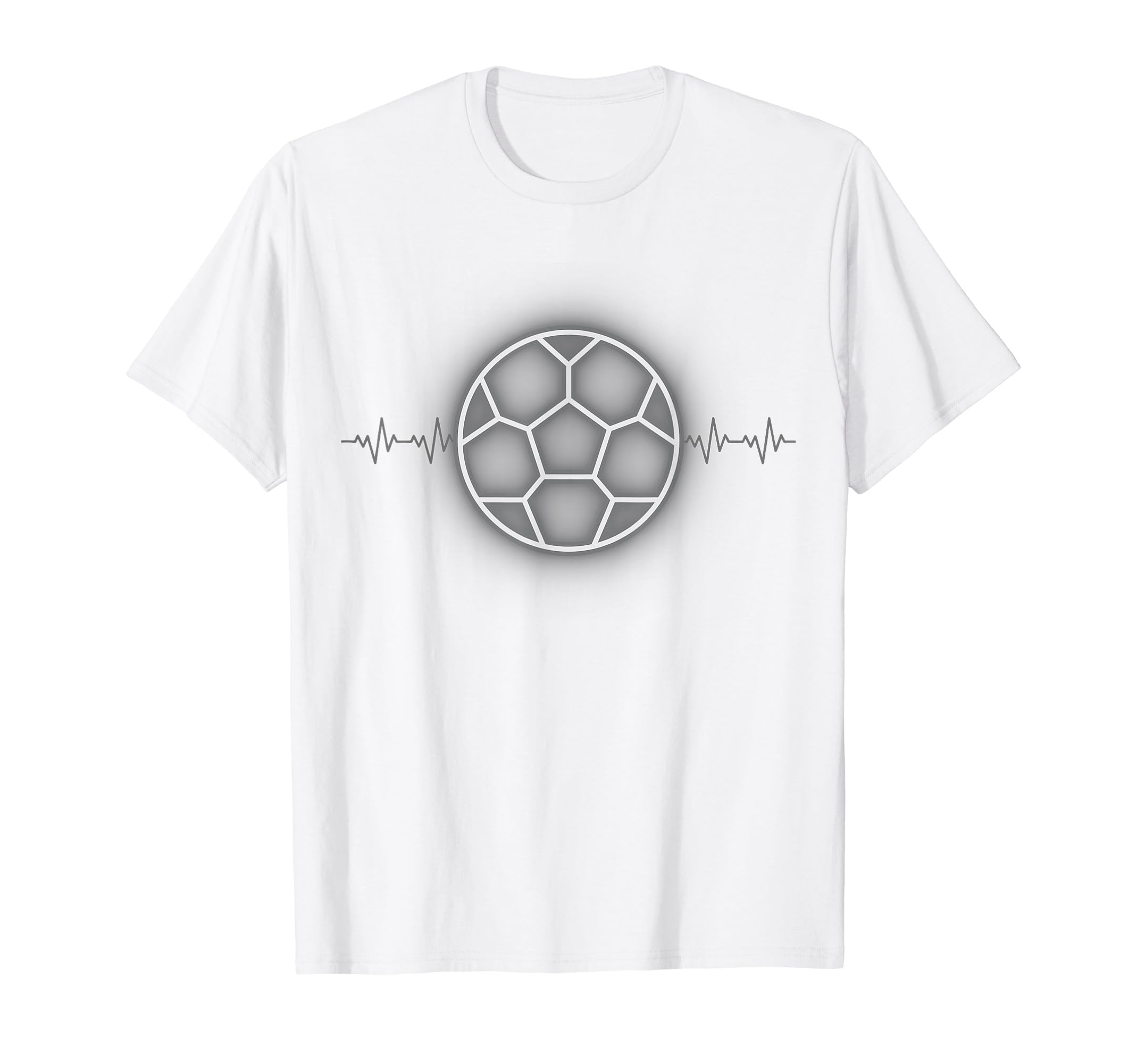Heartbeat Soccer Dad Exercise Lover T-Shirt - Trendy Graphic Men Women