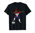 Dabbing Soccer Dominican Republic Gift T-Shirt - Graphic Print for Adults