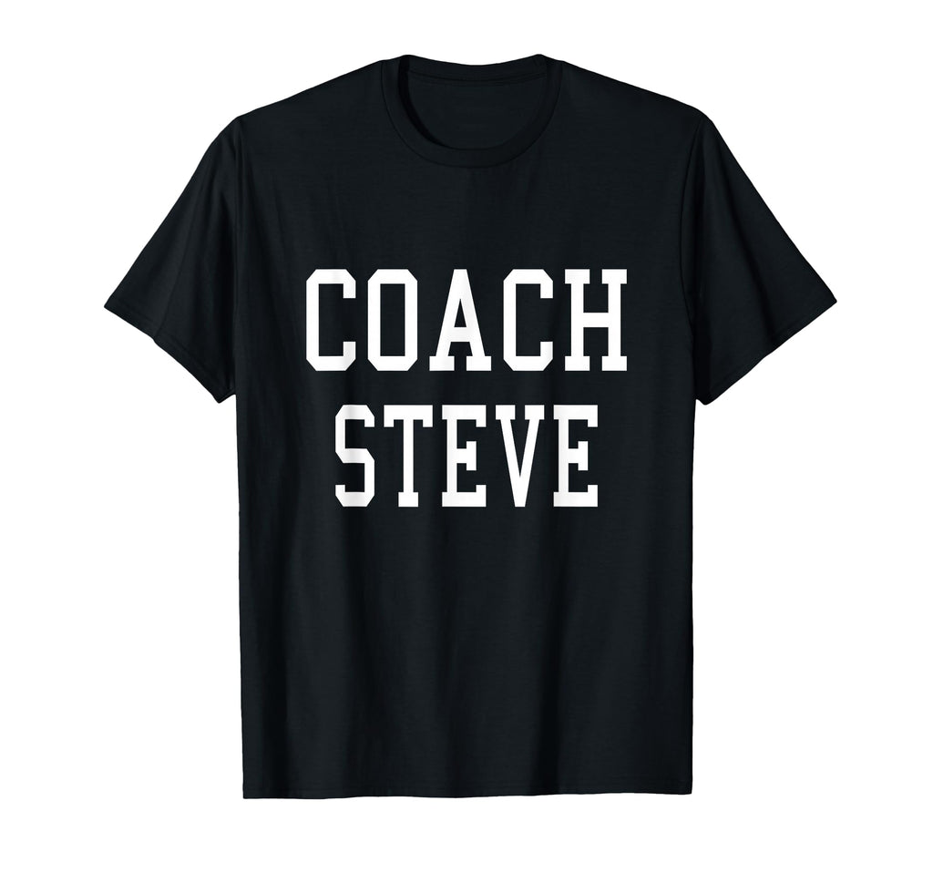 Coach Steve Custom Football Soccer T-Shirt - Unique Graphic for Adults