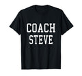 Coach Steve Custom Football Soccer T-Shirt - Unique Graphic for Adults