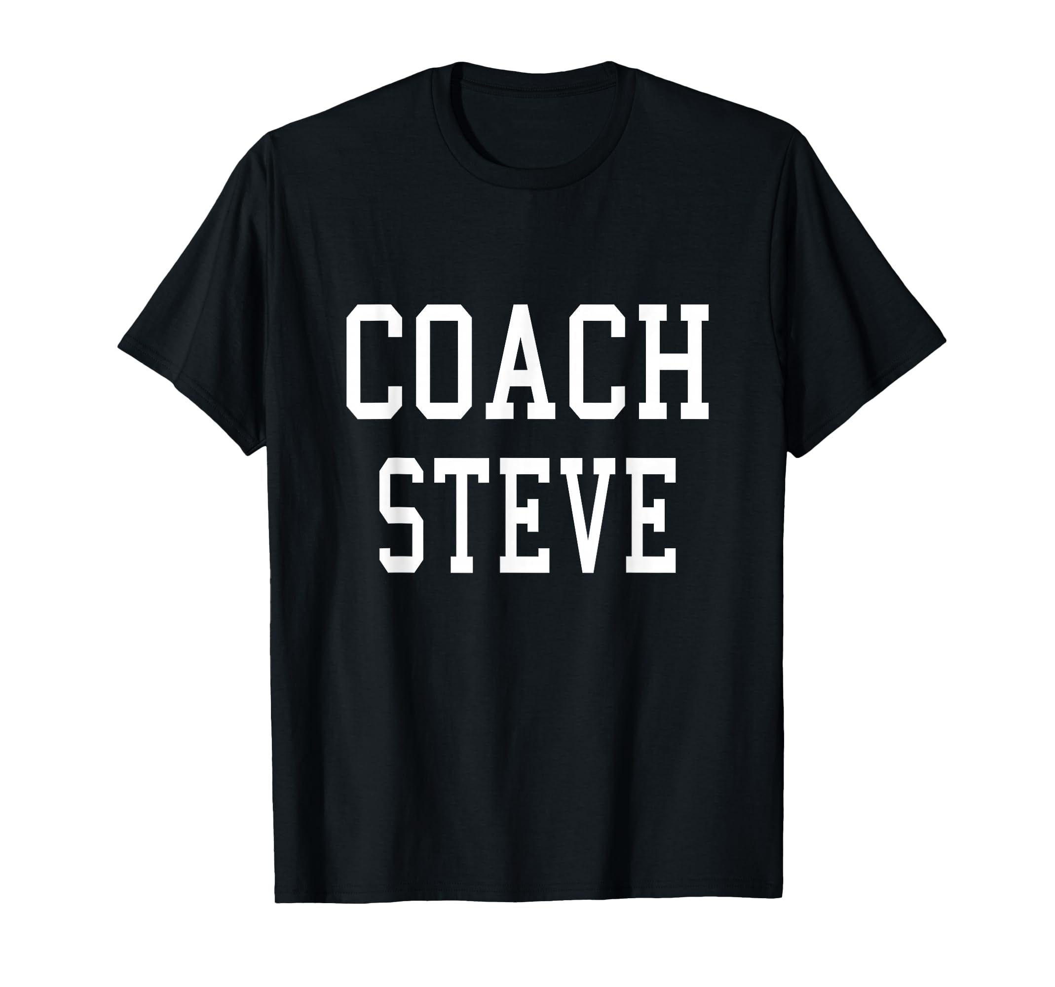 Coach Steve Custom Football Soccer T-Shirt - Unique Graphic for Adults