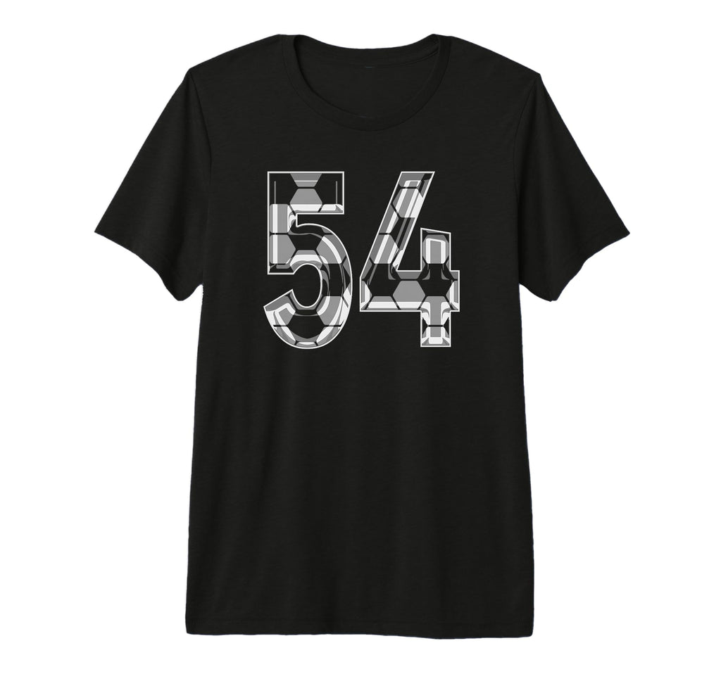 Soccer Number 54 Favorite Player 54 T-Shirt - Fun Novelty Design Men Women